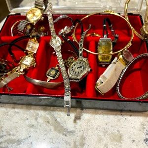 Vintage watches earrings